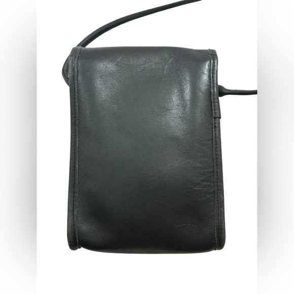 Coach Vintage 9956 Black Leather Small Flap Crossbody Bag - Picture 2 of 16